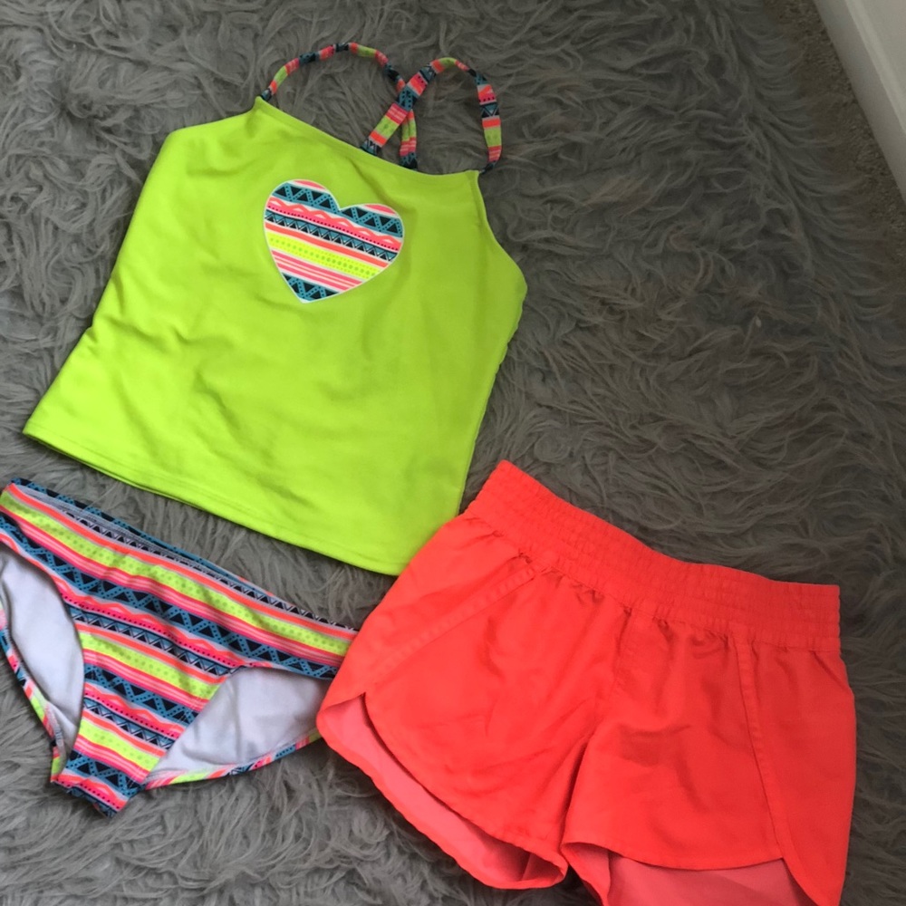 Cute swim with cover up swim short!